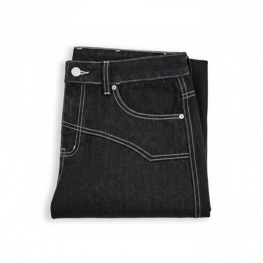 Men'S Vintage Classic Loose Fit Wide Leg Jeans, Casual Denim Jeans for Men, Comfortable and Stylish Everyday Wear