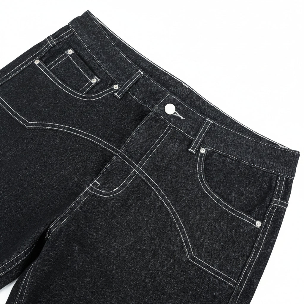 Men'S Vintage Classic Loose Fit Wide Leg Jeans, Casual Denim Jeans for Men, Comfortable and Stylish Everyday Wear