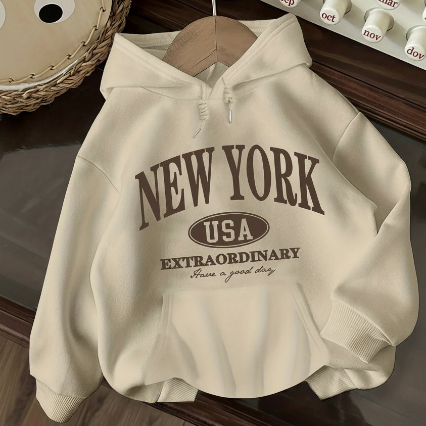 2026 New York USA Letter Print Casual Women'S Hoodie Fashion Harajuku Kawaii T-Shirt Women'S Y2K Clothing Oversized Hoodie