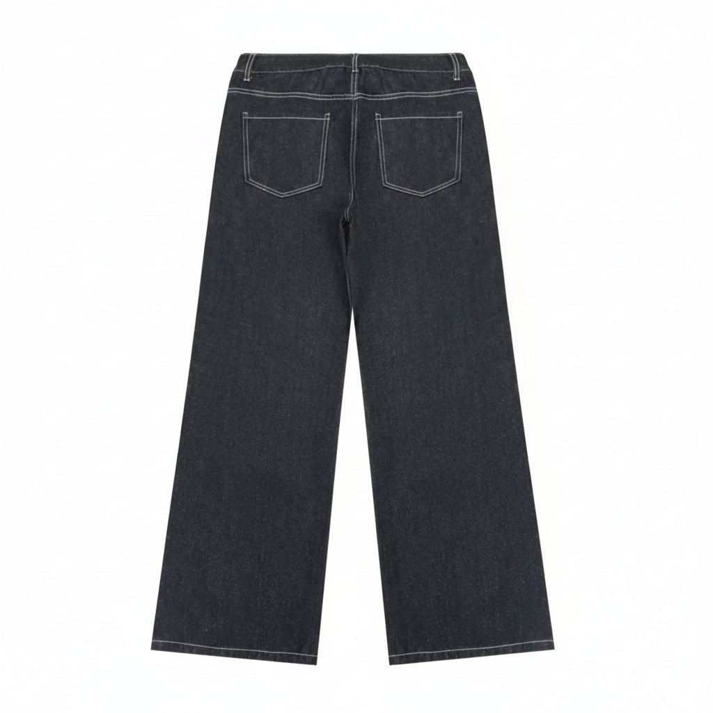 Men'S Vintage Classic Loose Fit Wide Leg Jeans, Casual Denim Jeans for Men, Comfortable and Stylish Everyday Wear